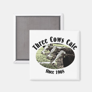 Three Cows Café Magnet