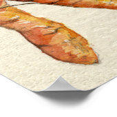 Three Crazy Carrots Poster (Ecke)