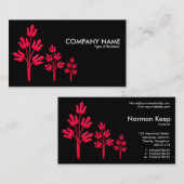 Three Crimson Trees - Black Visitenkarte (Vorne/Hinten)