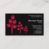 Three Crimson Trees - Black Visitenkarte (Rückseite)