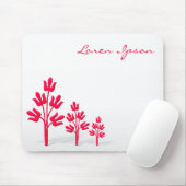 Three Crimson Trees Mousepad (Mit Mouse)