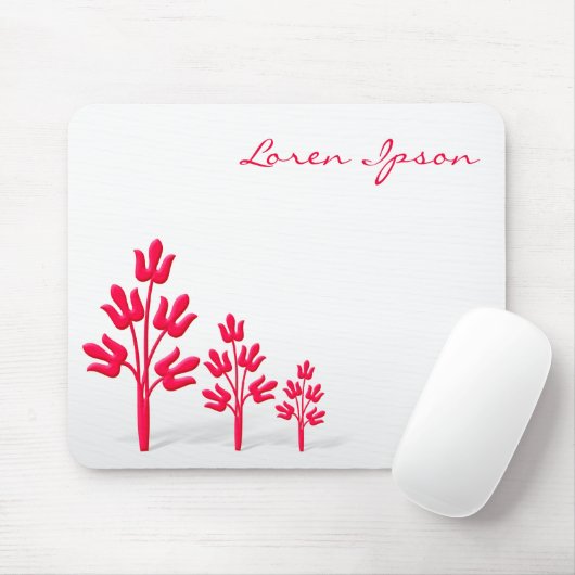Three Crimson Trees Mousepad (Mit Mouse)