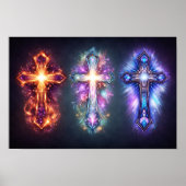 Three Cross Art Poster (Vorne)