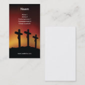 Three crosses visitenkarte (Vorne/Hinten)