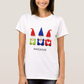 Three Cute Gnomes T-Shirt (Vorderseite)