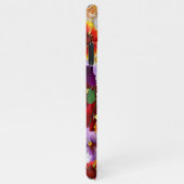 three cute green Budgies with cloroful flower iPhone Hülle (Rechte Seite)