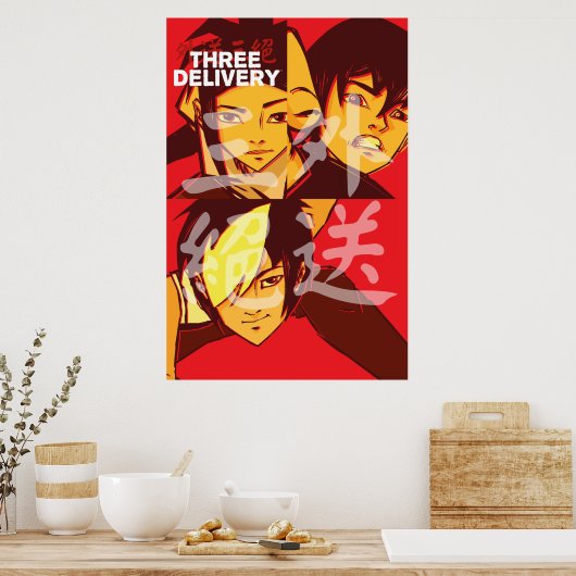 Three Delivery™ Group Poster (Küche)