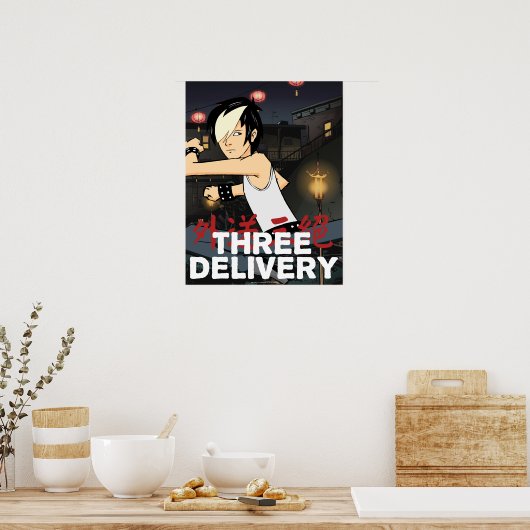 Three Delivery™ Tobey Poster (Küche)