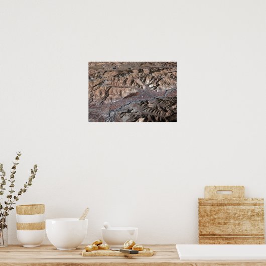 Three-dimensional view of the landscape poster (Küche)