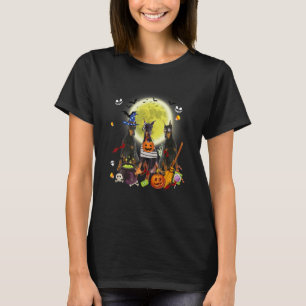 Three Doberman Pinscher Dogs Hexe Beängstigend Mum T-Shirt