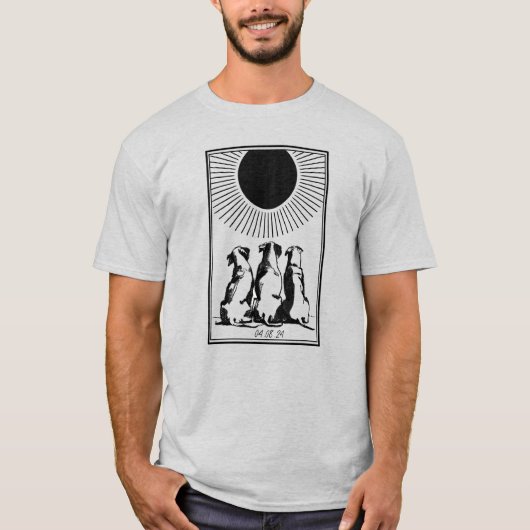 Three Dog "Night" Eclipse 2024 T-Shirt (Vorderseite)
