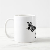 Three Dogs Mug – Lying Trio in Black Ink Kaffeetasse (Links)