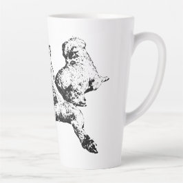 Three Dogs Mug – Lying Trio in Black Ink Milchtasse