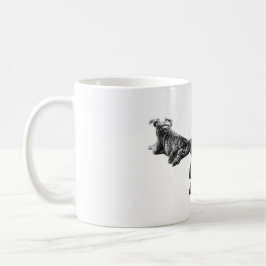 Three Dogs Mug – Resting Companions in Ink Style Kaffeetasse