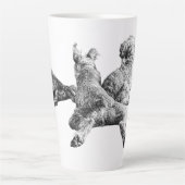 Three Dogs Mug – Resting Companions in Ink Style Milchtasse (Vorderseite)
