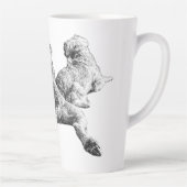 Three Dogs Mug – Resting Companions in Ink Style Milchtasse (Rechts)