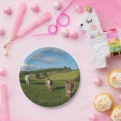 Three Donkeys in a Field Pappteller (Party)