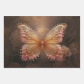 Three dreamy abstract butterflies -  geschenkpapier set (Vorderseite 2)