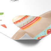 Three-esta 3rd Birthday Party Welcome Sign Poster (Ecke)