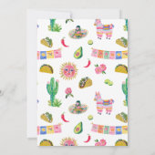 Three-esta Fiesta 3rd Birthday Einladung (Rückseite)