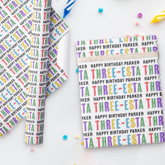 Three-esta Fiesta Colorful 3. Geschenkpapier