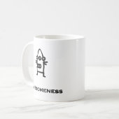 Three Eye Bot Awesomity Kaffeetasse (Vorderseite Links)