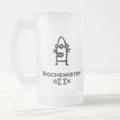 Three Eye Bot Biochemie Geek Mattglas Bierglas (Links)