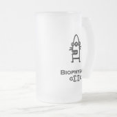 Three Eye Bot Biophysics Geek Mattglas Bierglas (VorderseiteRechts)
