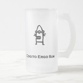 Three Eye Bot Cogito Ergo Sum schwarz Mattglas Bierglas