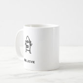 Three Eye Bot Glaube Kaffeetasse (Vorderseite Links)