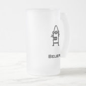 Three Eye Bot Glaube Mattglas Bierglas (VorderseiteRechts)