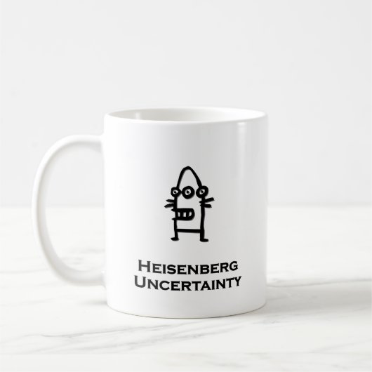 Three Eye Bot Heisenberg Unsicherheit Kaffeetasse (Links)