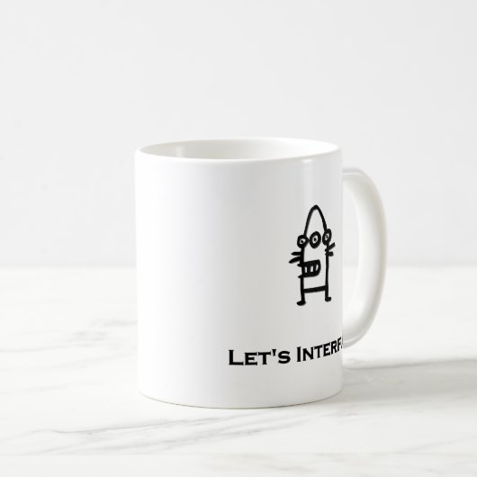 Three Eye Bot Lasse Interface Kaffeetasse (VorderseiteRechts)