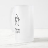 Three Eye Bot Math Geek Mattglas Bierglas (Vorderseite Links)