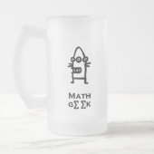 Three Eye Bot Math Geek Mattglas Bierglas (Links)