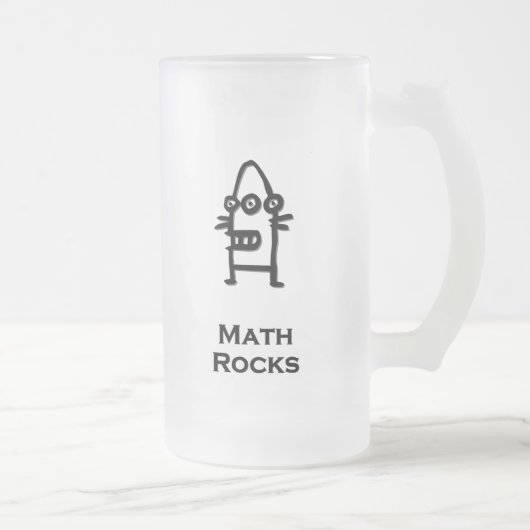 Three Eye Bot Math Rocks Mattglas Bierglas (Rechts)