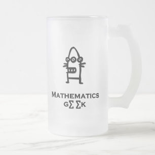 Three Eye Bot Mathematics Geek Mattglas Bierglas