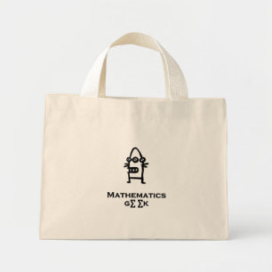 Three Eye Bot Mathematics Geek Mini Stoffbeutel