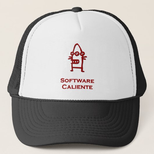 Three Eye Bot Software Caliente Truckerkappe (Vorderseite)
