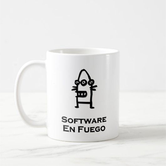 Three Eye Bot Software En Fuego Kaffeetasse (Links)