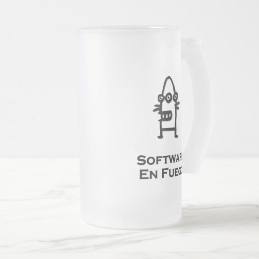 Three Eye Bot Software En Fuego Mattglas Bierglas (VorderseiteRechts)