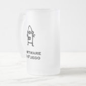 Three Eye Bot Software En Fuego Mattglas Bierglas (Vorderseite Links)