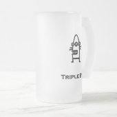 Three Eye Bot Triple Eye Mattglas Bierglas (VorderseiteRechts)