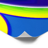 Three-eyed alien skull poster (Ecke)