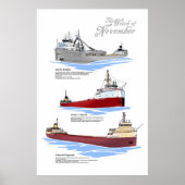 Three famous wrecks history poster (Vorne)