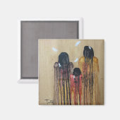 Three Feathers Magnet (Vorderseite/Rückseite)