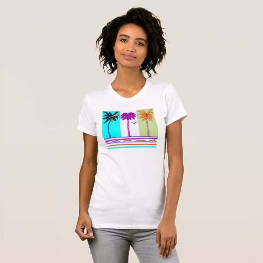 Three Festive Palms T-Shirt (Vorne ganz)