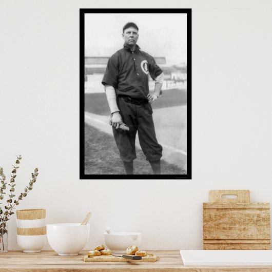 Three Finger Brown Cubs Baseball 1910 Poster (Küche)