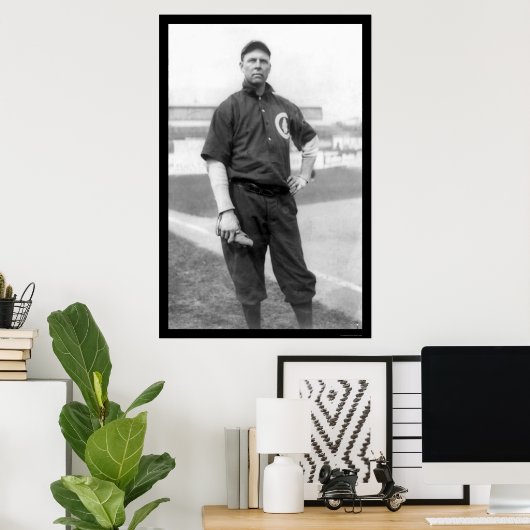 Three Finger Brown Cubs Baseball 1910 Poster (Heimbüro)