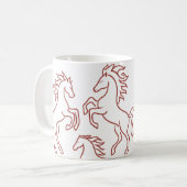 Three Fire Horse Mug 2026 Kaffeetasse (Vorderseite Links)